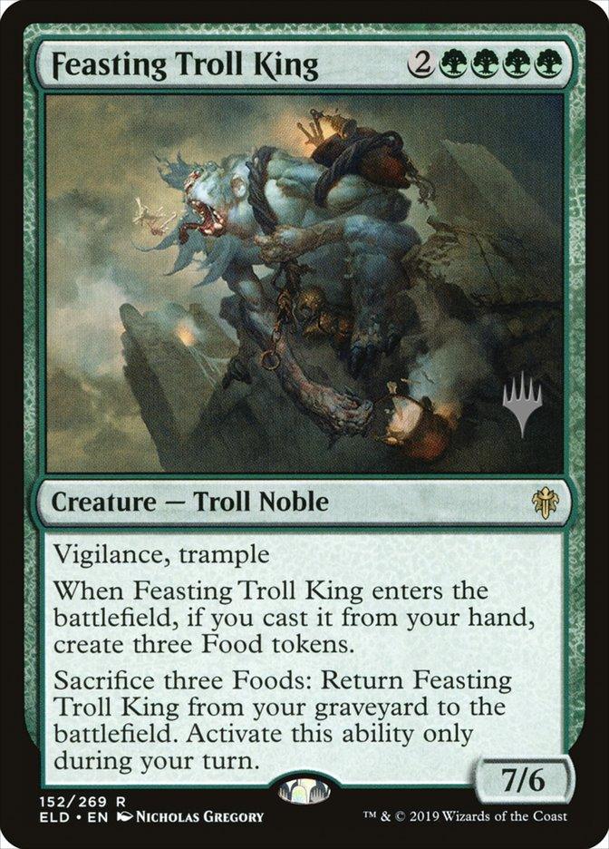 Feasting Troll King (Promo Pack) [Throne of Eldraine Promos] - Trinity Hobby