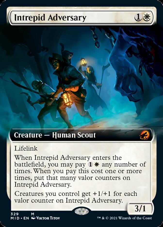 Intrepid Adversary (Extended Art) [Innistrad: Midnight Hunt] - Trinity Hobby