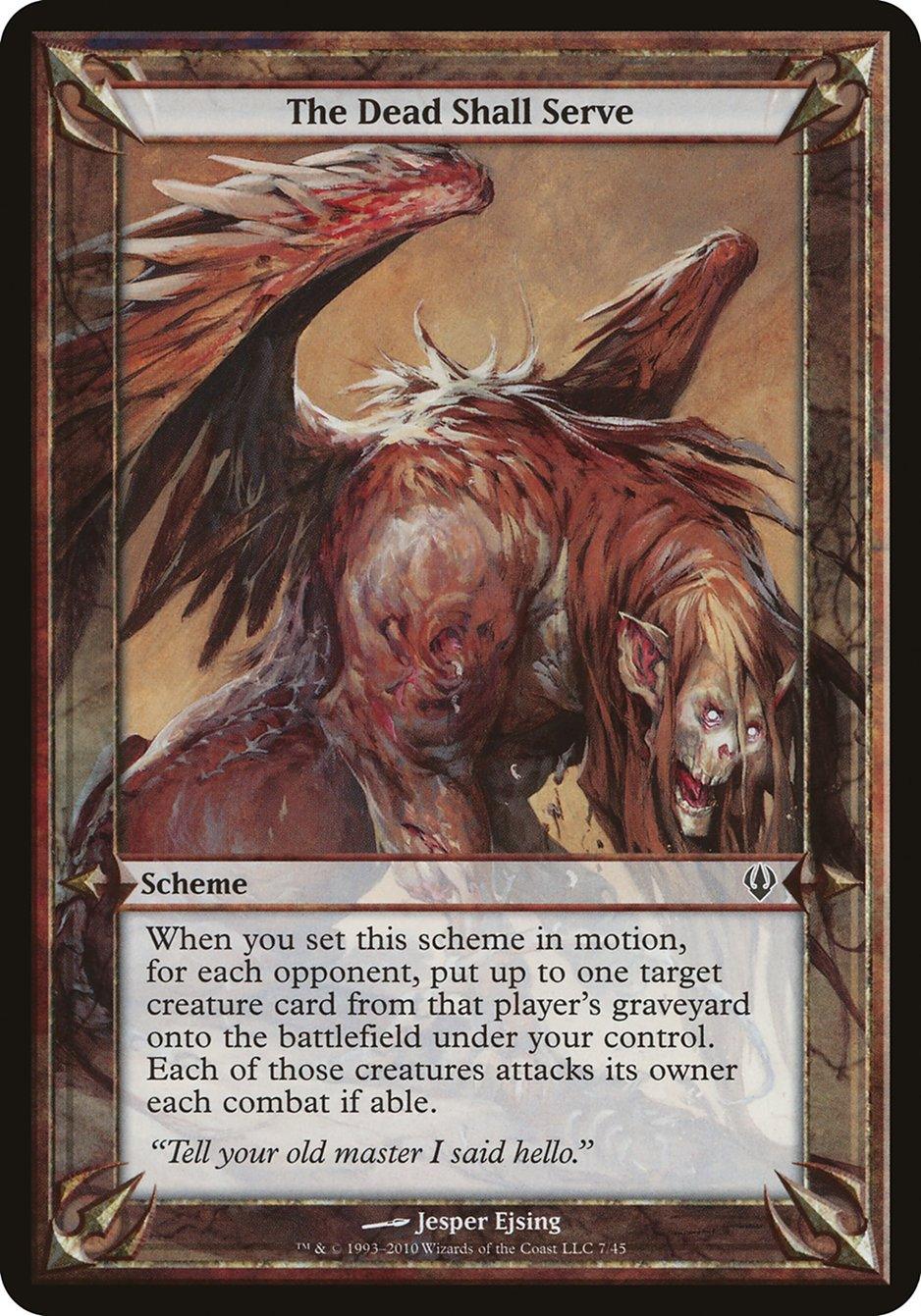 The Dead Shall Serve (Schemes) [Archenemy Schemes] - Trinity Hobby