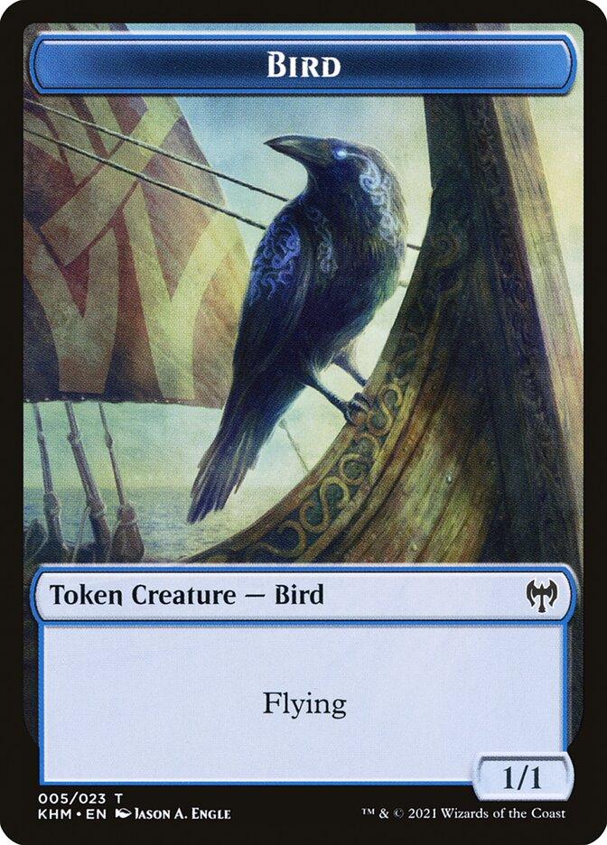 Treasure // Bird Double-Sided Token [Kaldheim Tokens] - Trinity Hobby