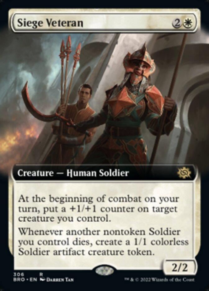 Siege Veteran (Extended Art) [The Brothers' War] - Trinity Hobby
