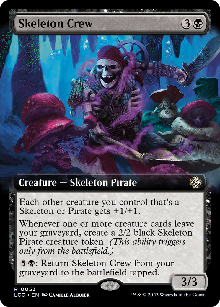 Skeleton Crew (Extended Art) [The Lost Caverns of Ixalan Commander] - Trinity Hobby