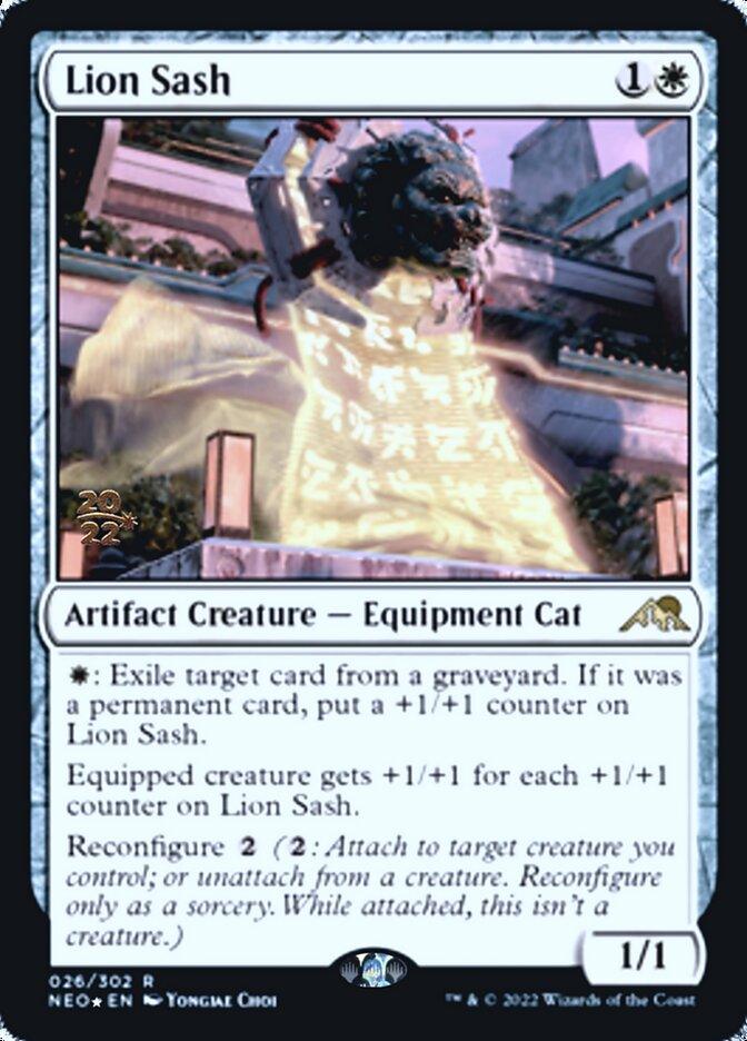 Lion Sash [Kamigawa: Neon Dynasty Prerelease Promos] - Trinity Hobby