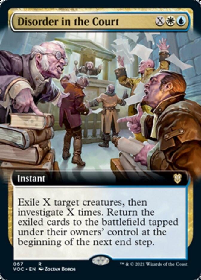 Disorder in the Court (Extended Art) [Innistrad: Crimson Vow Commander] - Trinity Hobby