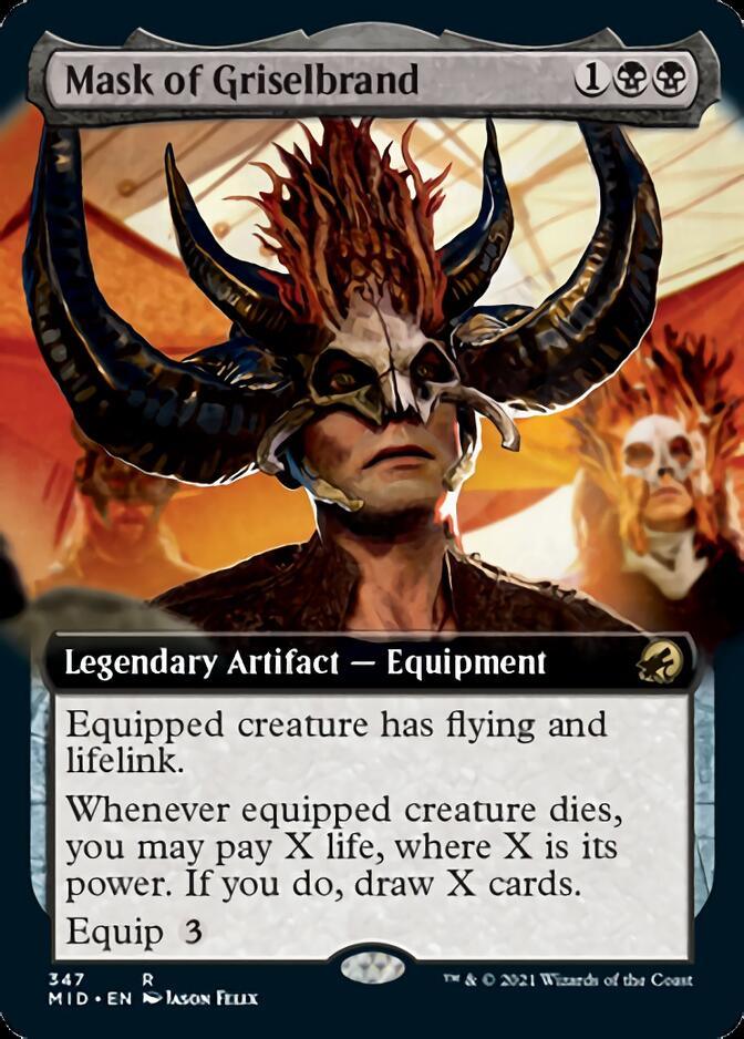 Mask of Griselbrand (Extended Art) [Innistrad: Midnight Hunt] - Trinity Hobby