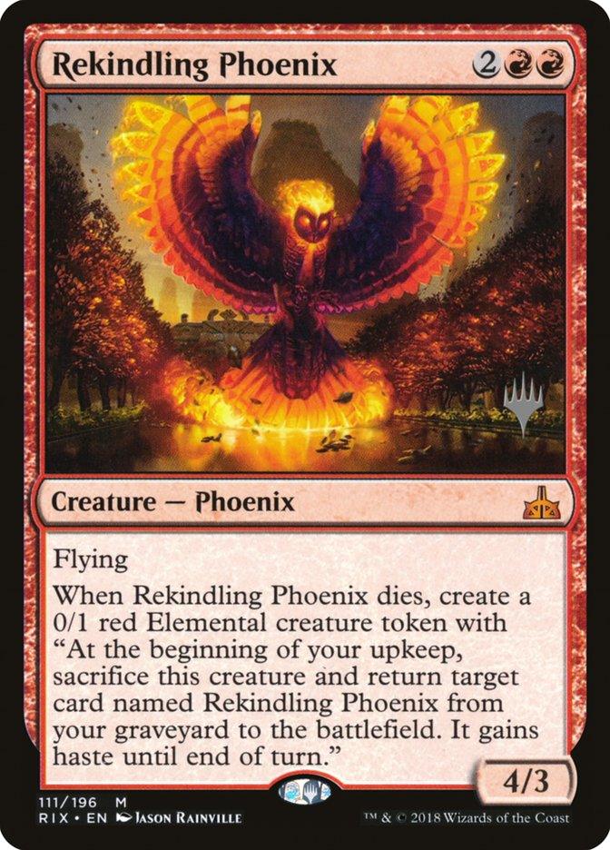Rekindling Phoenix (Promo Pack) [Rivals of Ixalan Promos] - Trinity Hobby