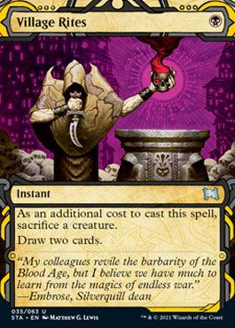 Village Rites (Foil Etched) [Strixhaven: School of Mages Mystical Archive] - Trinity Hobby