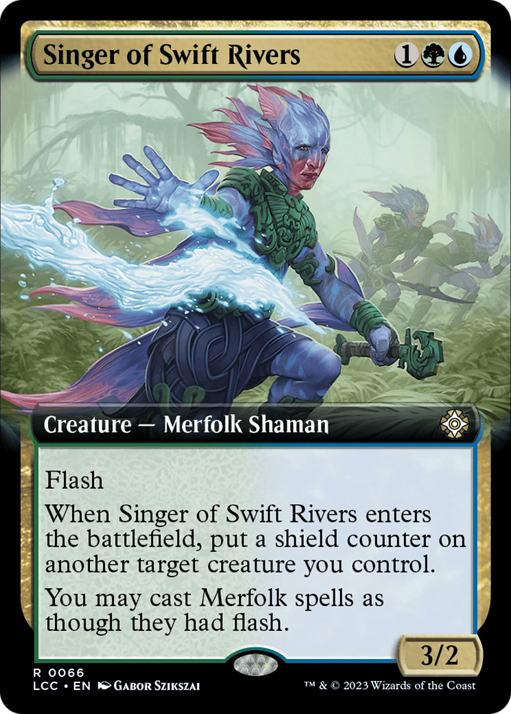 Singer of Swift Rivers (Extended Art) [The Lost Caverns of Ixalan Commander] - Trinity Hobby