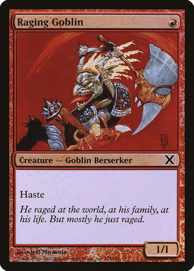 Raging Goblin (Premium Foil) [Tenth Edition] - Trinity Hobby