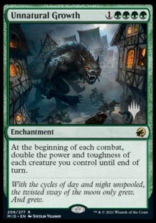 Unnatural Growth (Promo Pack) [Innistrad: Midnight Hunt Promos] - Trinity Hobby