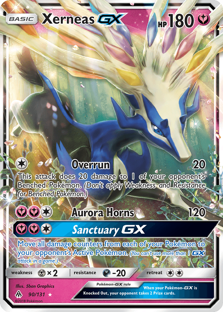 Xerneas GX (90/131) [Sun & Moon: Forbidden Light] - Trinity Hobby