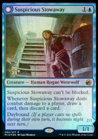 Suspicious Stowaway // Seafaring Werewolf [Innistrad: Midnight Hunt Prerelease Promos] - Trinity Hobby
