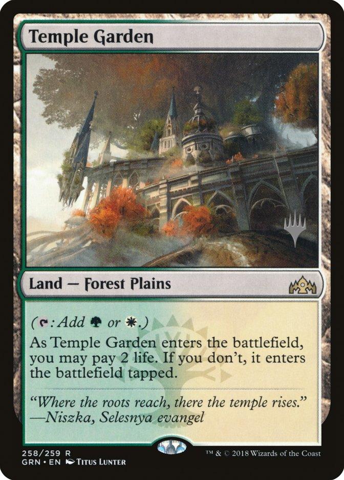 Temple Garden (Promo Pack) [Guilds of Ravnica Promos] - Trinity Hobby