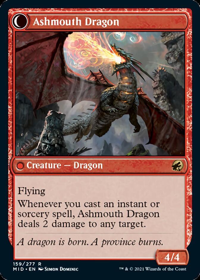 Smoldering Egg // Ashmouth Dragon [Innistrad: Midnight Hunt] - Trinity Hobby