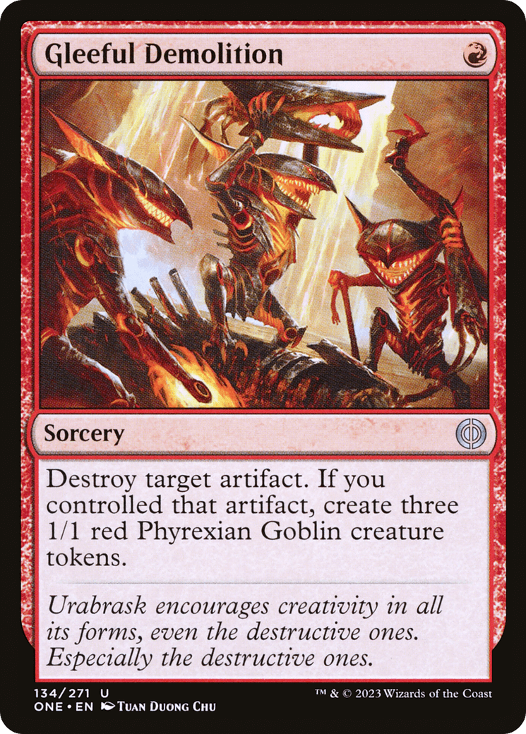 Gleeful Demolition [Phyrexia: All Will Be One] - Trinity Hobby