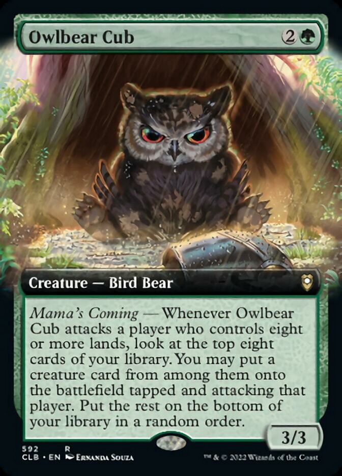 Owlbear Cub (Extended Art) [Commander Legends: Battle for Baldur's Gate] - Trinity Hobby