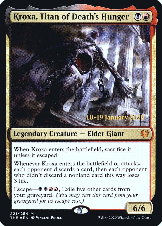 Kroxa, Titan of Death's Hunger [Theros Beyond Death Prerelease Promos] - Trinity Hobby