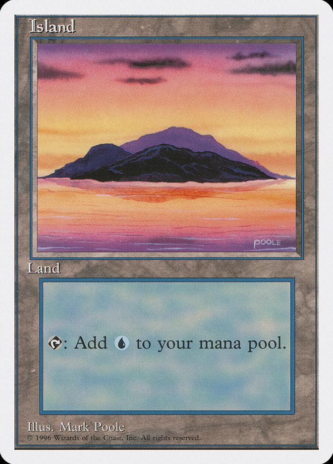 Island (Dark Clouds, Signature on Bottom Right) [Introductory Two-Player Set] - Trinity Hobby
