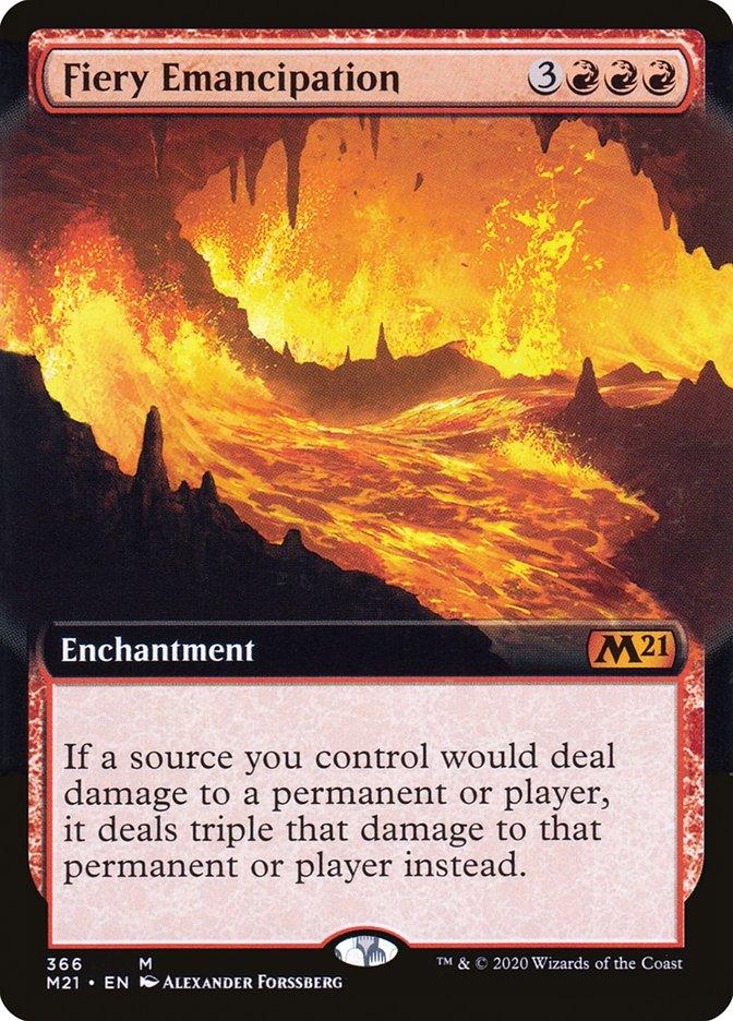 Fiery Emancipation (Extended Art) [Core Set 2021] - Trinity Hobby