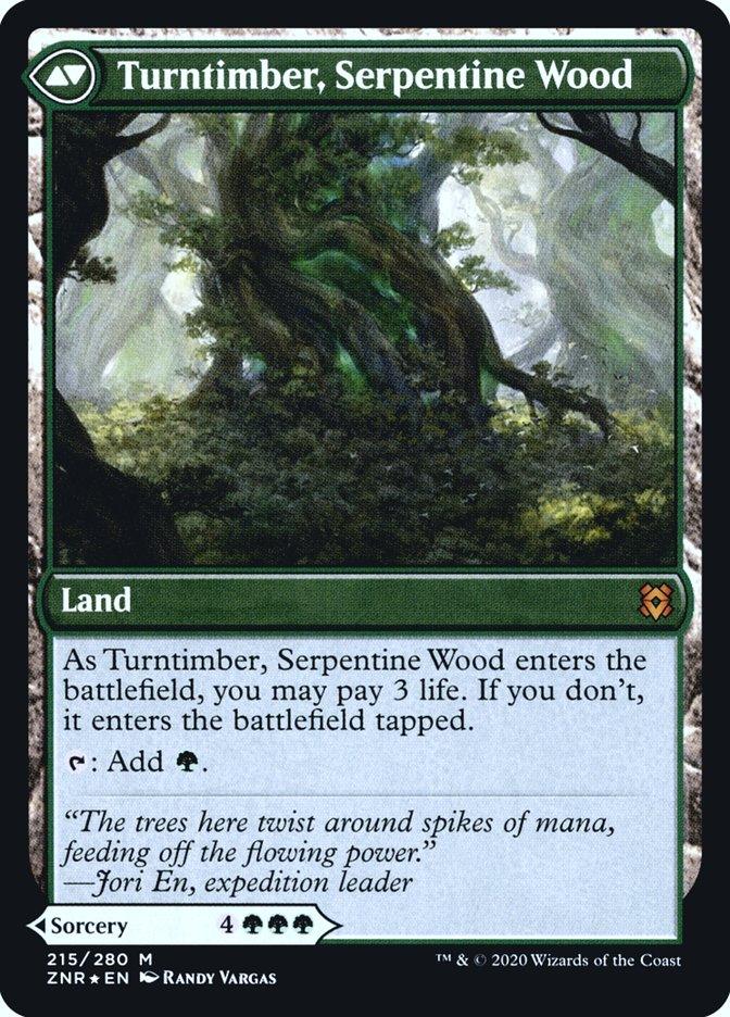 Turntimber Symbiosis // Turntimber, Serpentine Wood [Zendikar Rising Prerelease Promos] - Trinity Hobby