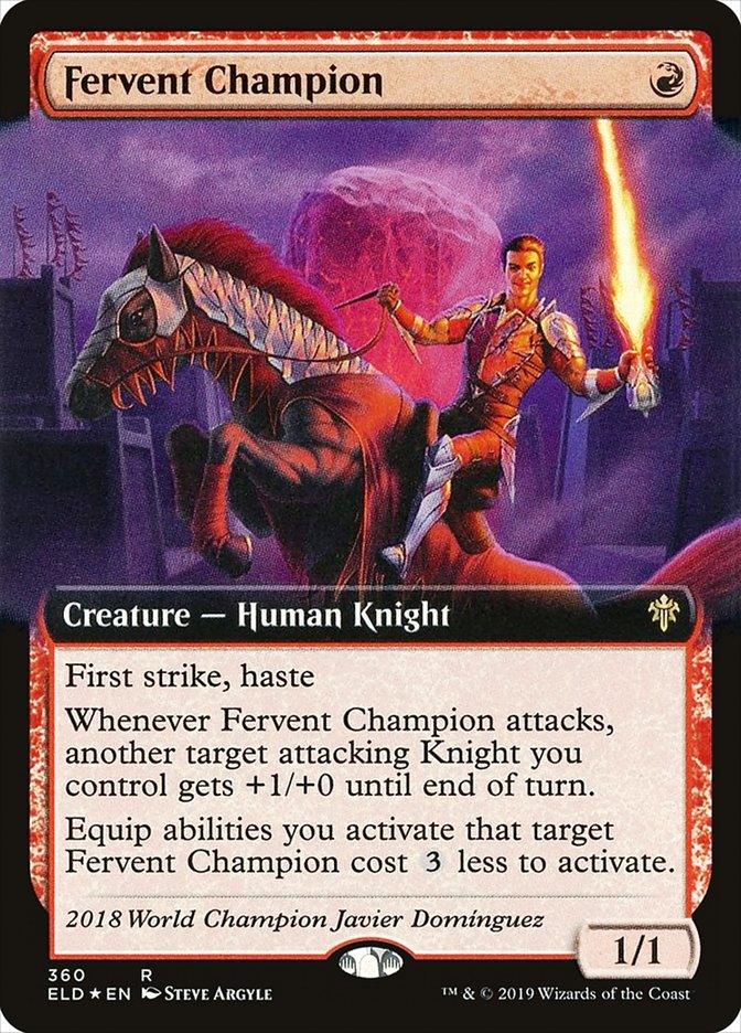 Fervent Champion (Extended Art) [Throne of Eldraine] - Trinity Hobby