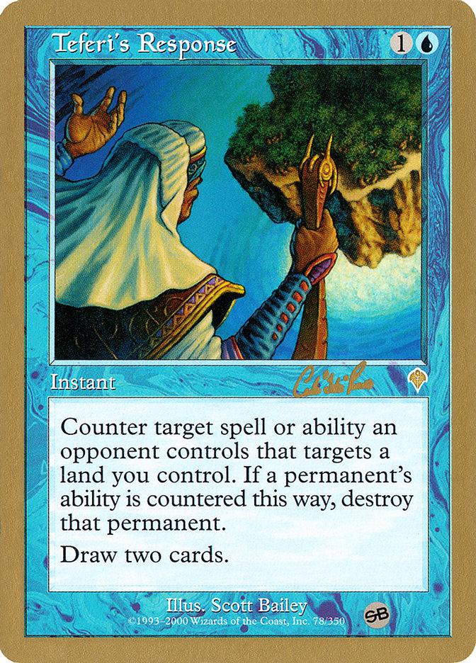 Teferi's Response (Carlos Romao) (SB) [World Championship Decks 2002] - Trinity Hobby