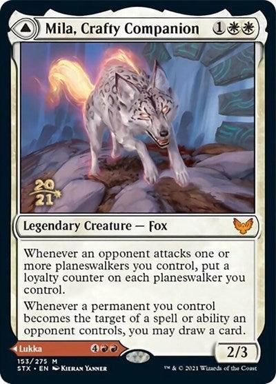 Mila, Crafty Companion // Lukka, Wayward Bonder [Strixhaven: School of Mages Prerelease Promos] - Trinity Hobby