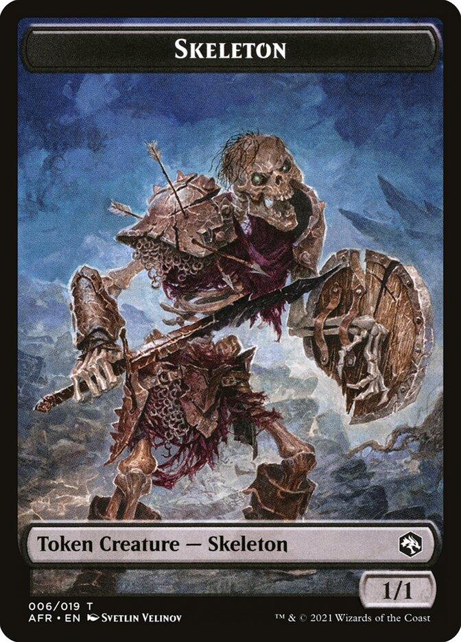 Illusion // Skeleton Double-Sided Token [Dungeons & Dragons: Adventures in the Forgotten Realms Commander Tokens] - Trinity Hobby