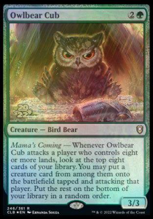 Owlbear Cub [Commander Legends: Battle for Baldur's Gate Prerelease Promos] - Trinity Hobby