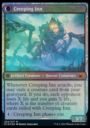 Hostile Hostel // Creeping Inn [Innistrad: Midnight Hunt Prerelease Promos] - Trinity Hobby