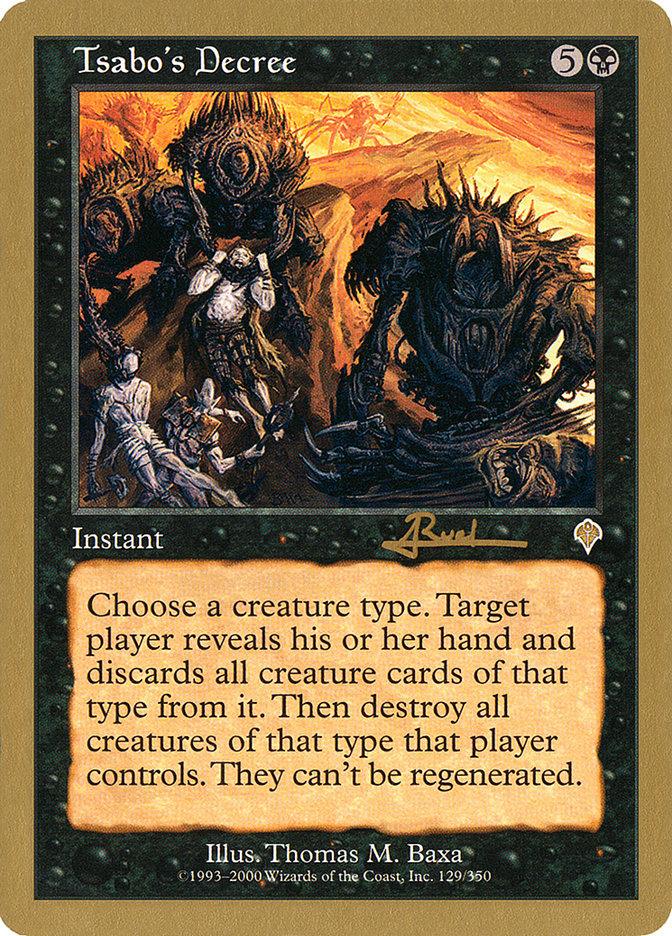 Tsabo's Decree (Antoine Ruel) [World Championship Decks 2001] - Trinity Hobby