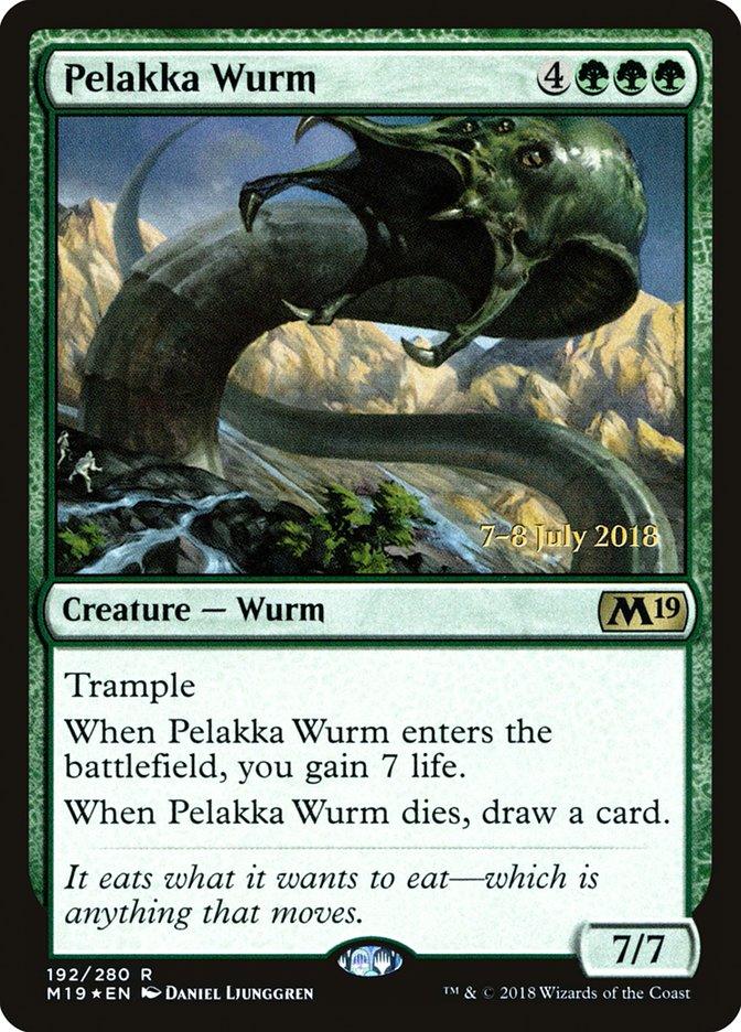 Pelakka Wurm [Core Set 2019 Prerelease Promos] - Trinity Hobby