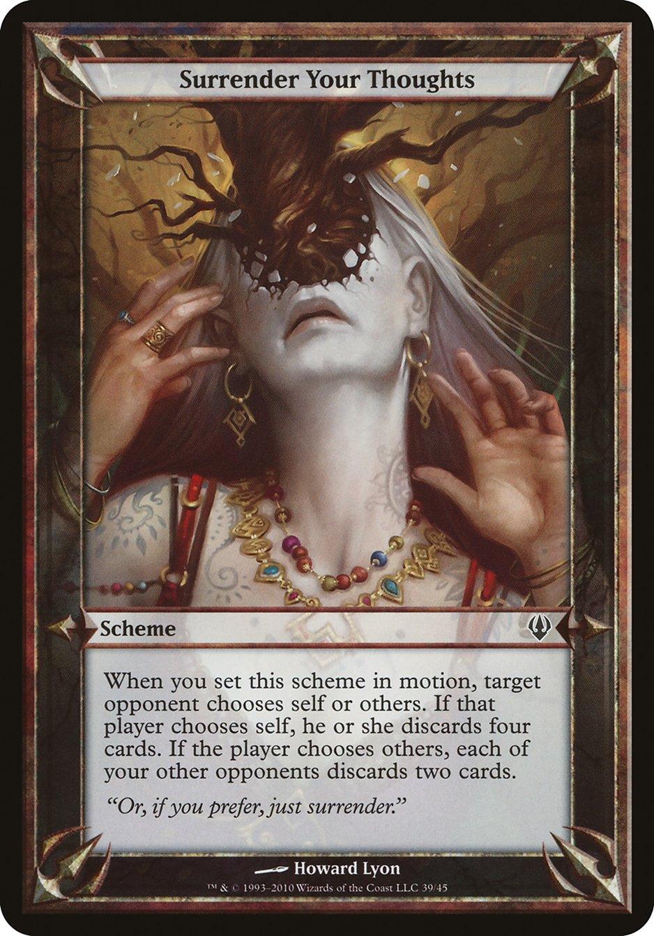 Surrender Your Thoughts (Schemes) [Archenemy Schemes] - Trinity Hobby