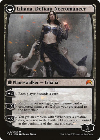 Liliana, Heretical Healer // Liliana, Defiant Necromancer [Magic Origins] - Trinity Hobby