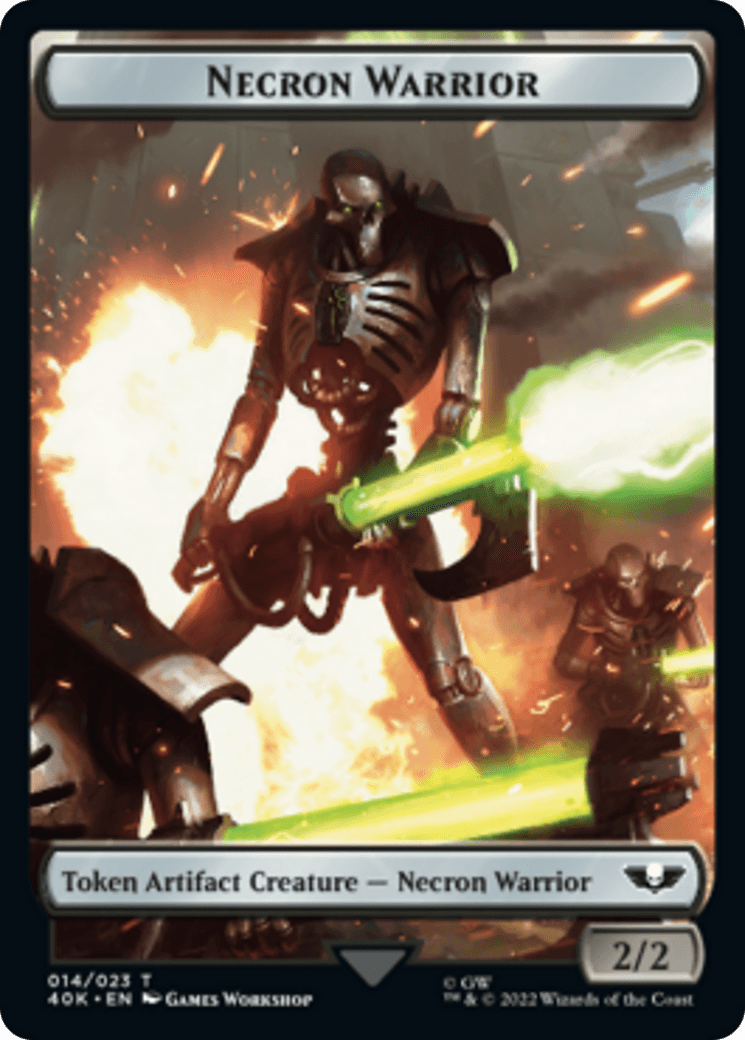Necron Warrior // Insect Double-Sided Token [Warhammer 40,000 Tokens] - Trinity Hobby