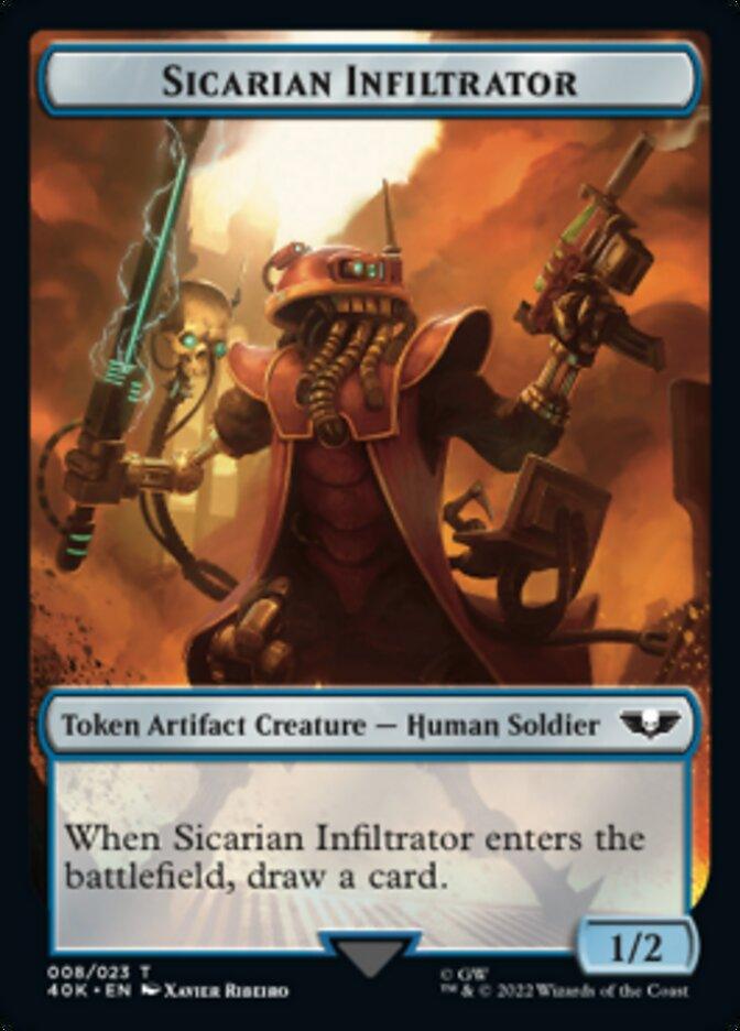 Soldier (003) // Sicarian Infiltrator Double-Sided Token [Warhammer 40,000 Tokens] - Trinity Hobby