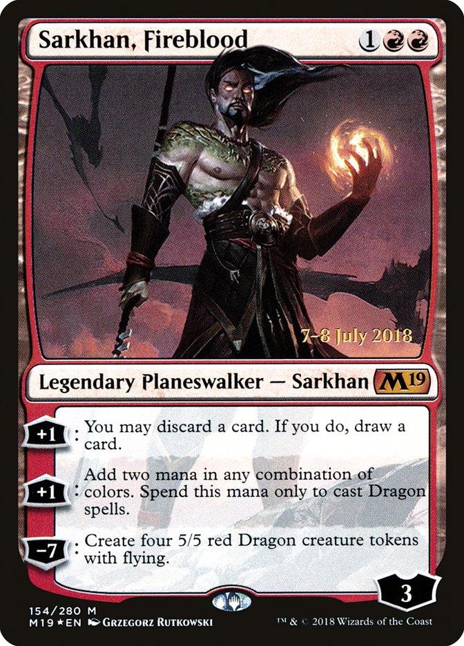 Sarkhan, Fireblood [Core Set 2019 Prerelease Promos] - Trinity Hobby