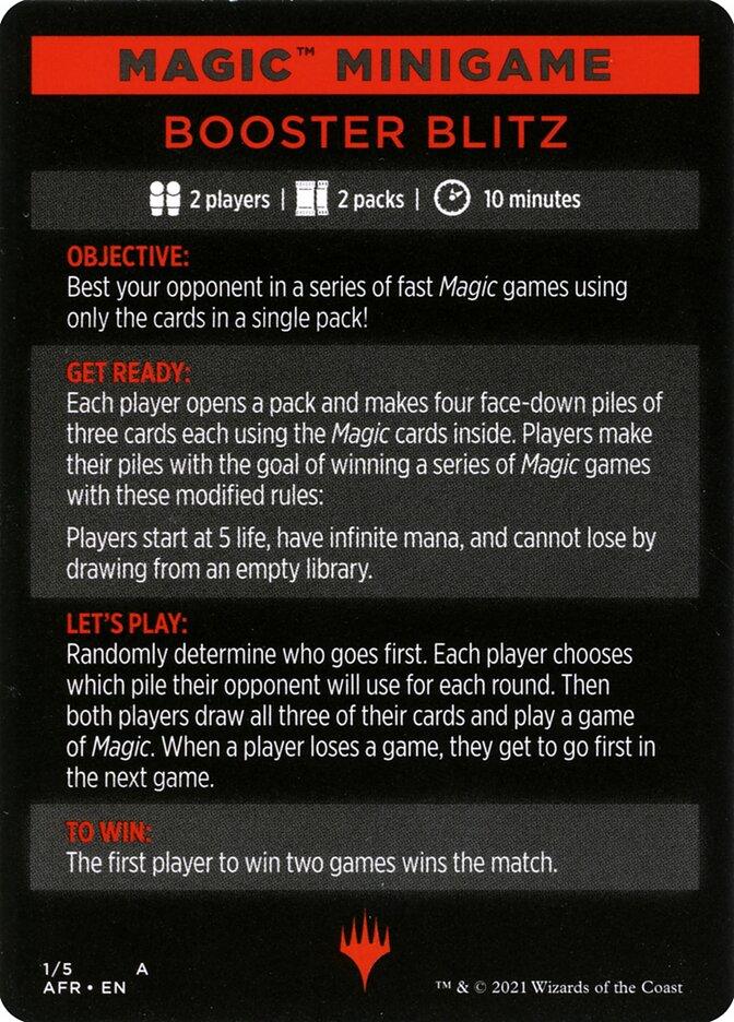 Booster Blitz (Magic Minigame) [Dungeons & Dragons: Adventures in the Forgotten Realms Minigame] - Trinity Hobby