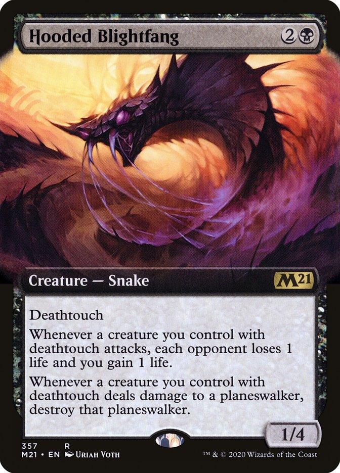Hooded Blightfang (Extended Art) [Core Set 2021] - Trinity Hobby