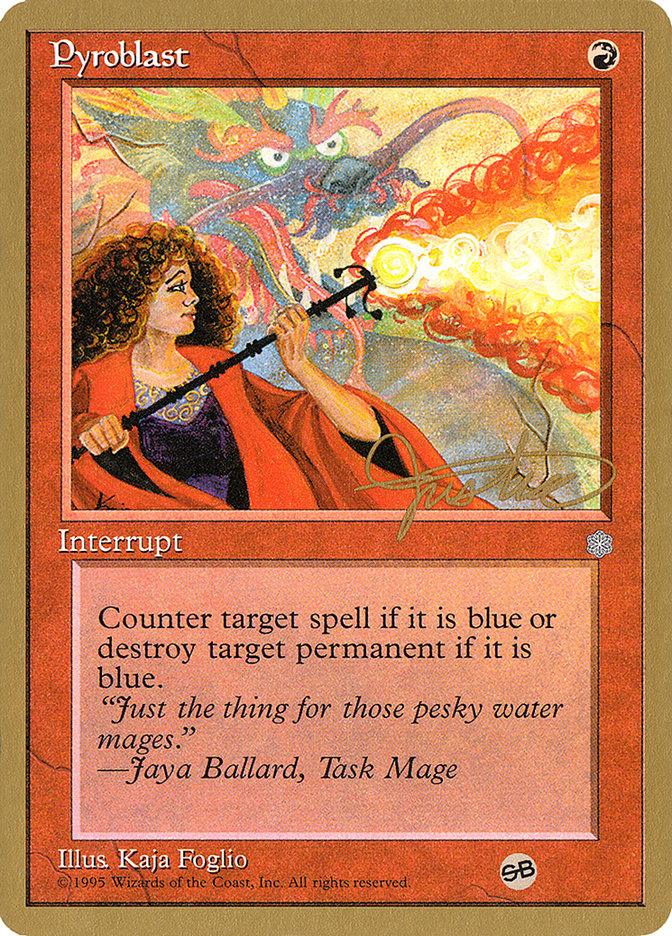 Pyroblast (Mark Justice) (SB) [Pro Tour Collector Set] - Trinity Hobby