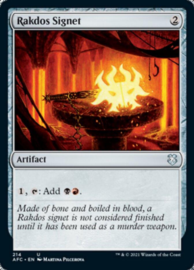 Rakdos Signet [Dungeons & Dragons: Adventures in the Forgotten Realms Commander] - Trinity Hobby