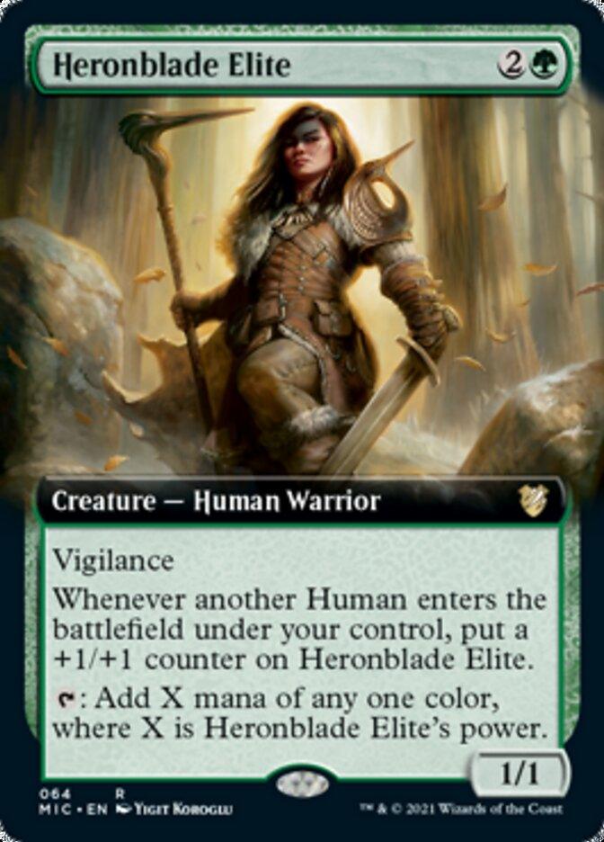 Heronblade Elite (Extended Art) [Innistrad: Midnight Hunt Commander] - Trinity Hobby
