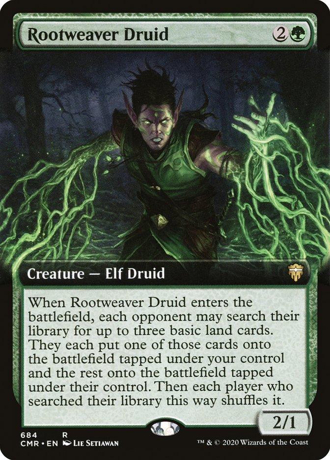 Rootweaver Druid (Extended Art) [Commander Legends] - Trinity Hobby