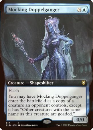 Mocking Doppelganger (Extended Art) [Commander Legends: Battle for Baldur's Gate] - Trinity Hobby