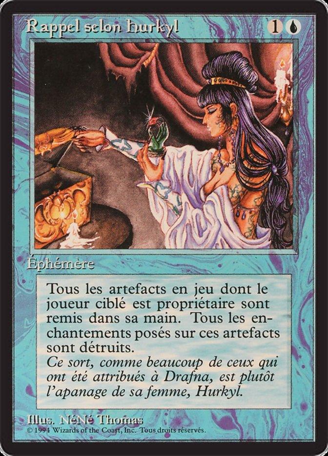 Hurkyl's Recall [Foreign Black Border] - Trinity Hobby