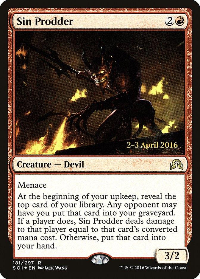 Sin Prodder [Shadows over Innistrad Prerelease Promos] - Trinity Hobby