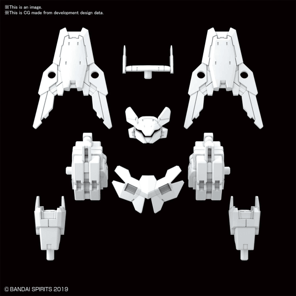 30MM 1/144 OPTION ARMOR FOR COMMANDER [CIELNOVA EXCLUSIVE/ WHITE] - Trinity Hobby