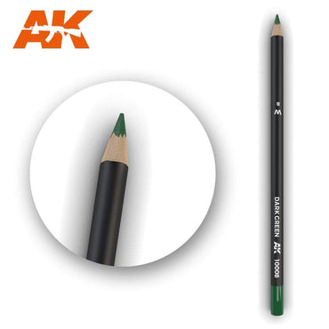 AK Interactive: AK Interactive Watercolor Pencil Dark Green - Trinity Hobby