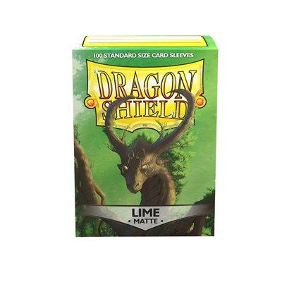 DRAGON SHIELD SLEEVES LIME MATTE 100CT - Trinity Hobby