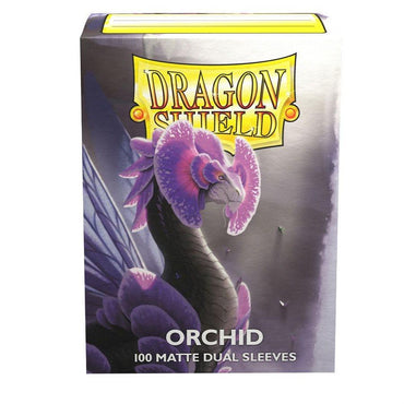 DRAGON SHIELD SLEEVES DUAL MATTE ORCHID 100CT - Trinity Hobby